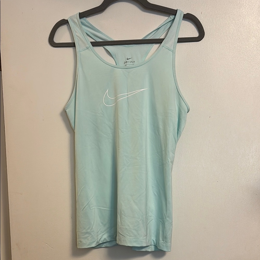 Nike Women's Light Blue Tank Top